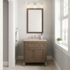 James Martin Vanities Chicago 30in Single Vanity, Whitewashed Walnut w/ 3 CM Eternal Marfil Quartz Top 305-V30-WWW-3EMR